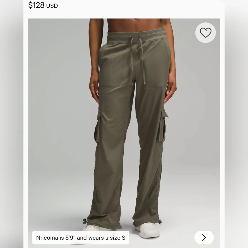 Lululemon Dance Studio Mid Rise Cargo Pants Size L - Picture 2 of 7